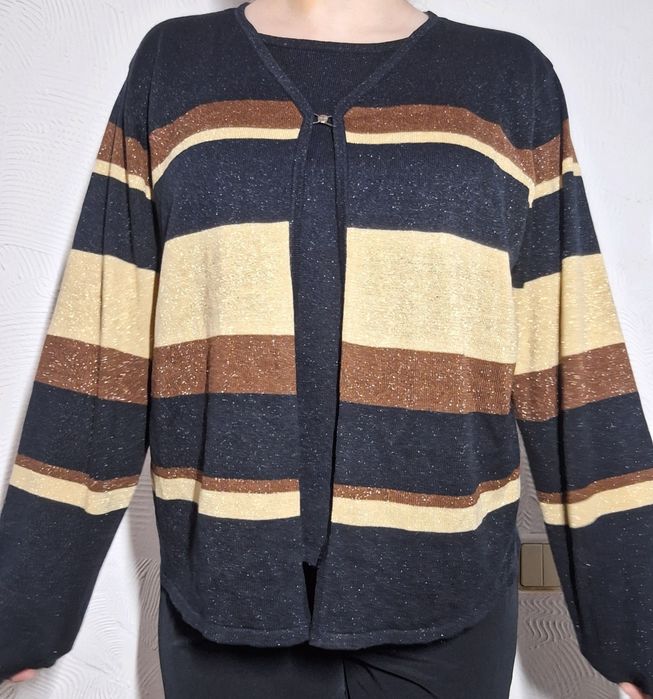 Bluza cardigan in dungi