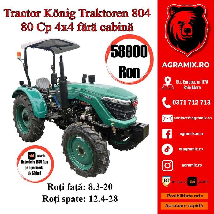 Tractor Konig nou 80 Cp Agramix