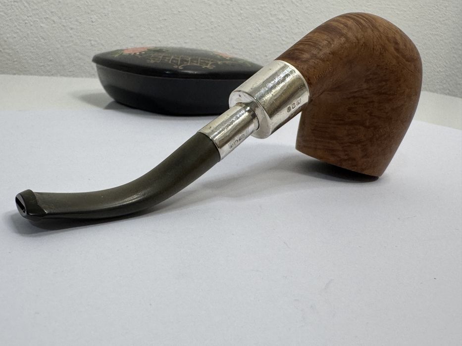 Pipa Loewe & Co London, inele argint. Rara L&Co