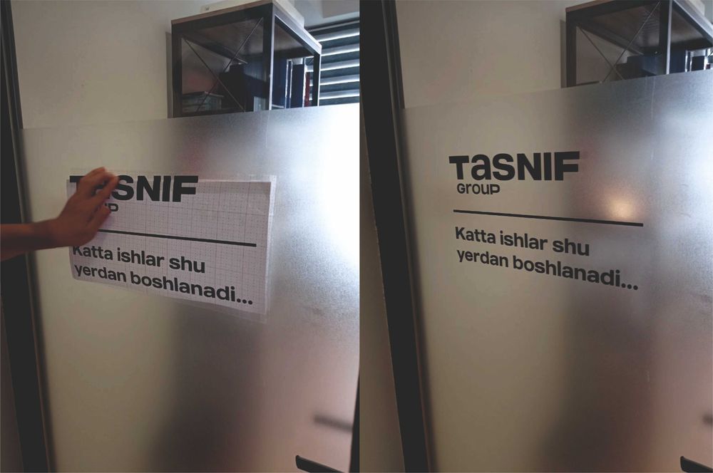 Матовый плёнка Туманка  Tumanka Tanirovka OFIS OYNA logo