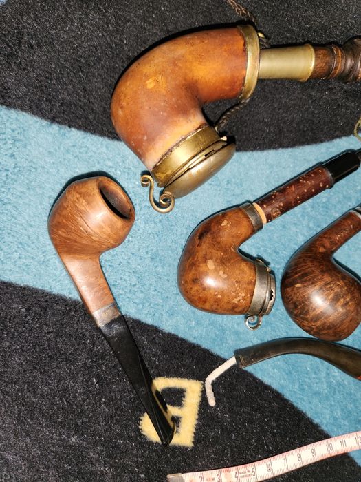 colectie 6 pipe ,pipa ,lemn exotic in iasi