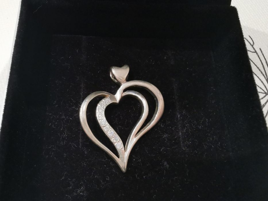 Сребърна висулка "Сърце"