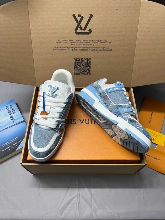 LV albastru pantofi pentru bărbați și femei
