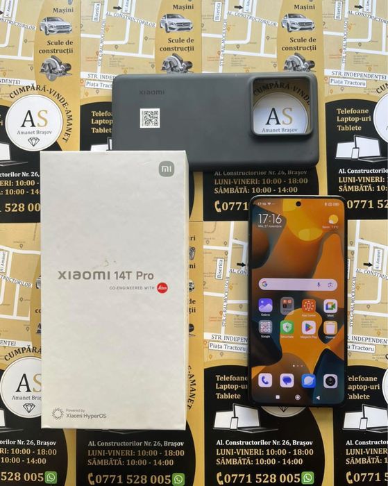 Xiaomi 14T Pro 512Gb 12Gb Ram 5G Titan Black ca Nou