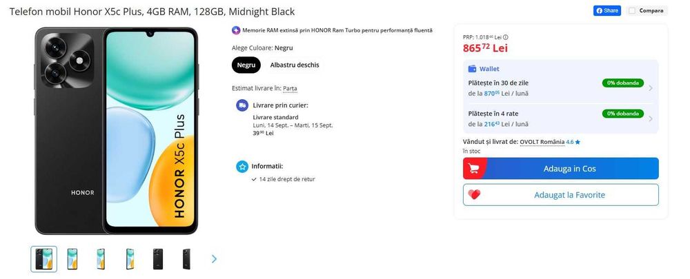 Telefon Honor X5 C Plus