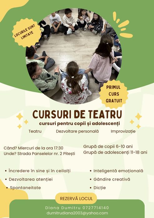 Cursuri de teatru - Pitești
