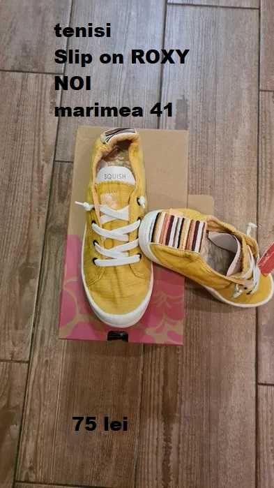 tenisi Slip on ROXY,sneakers RESERVED NOI, cu eticheta, marimea 41