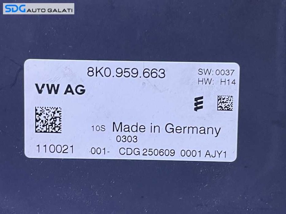 Unitate Modul Calculator Stabilizator Tensiune Voltaj Audi Q5 2009 - 2017 Cod 8K0959663 [L3296]