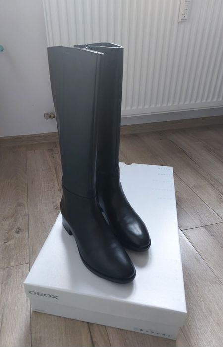 Cizme piele Geox 40 purtate o data