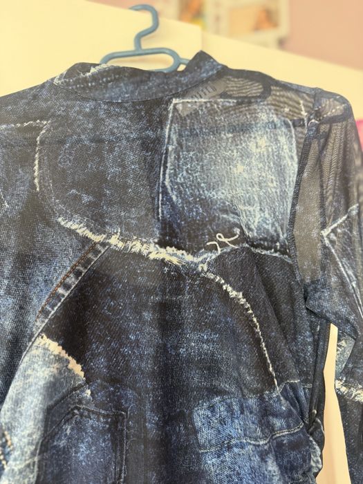 Edited рокля с дънков ефект