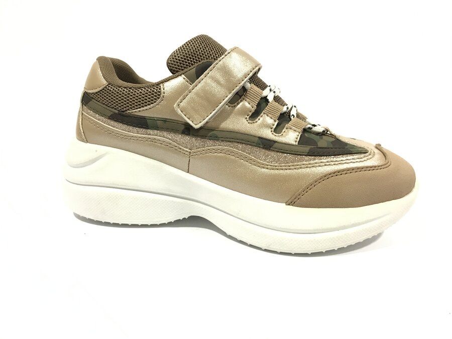 Дамски маратонки от микс еко кожа и текстил