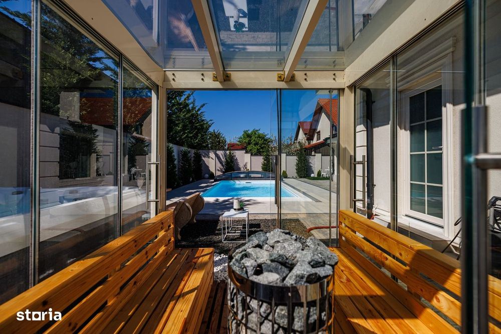 Vilă premium cu piscină încălzită, saună și jacuzzi - Comision 0%