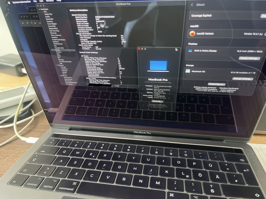 Macbook Pro 14inch 2018 I7