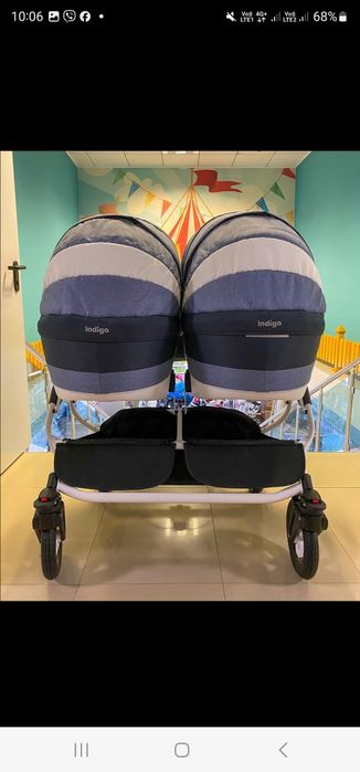 Бебешка количка двойна - Indigo Duo