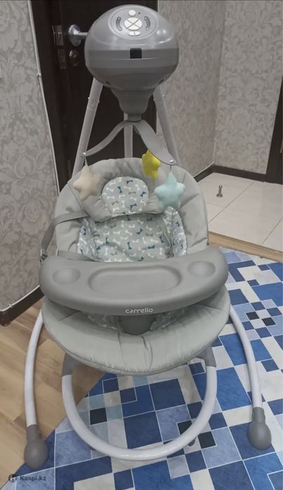 Детский шезлонг качели.