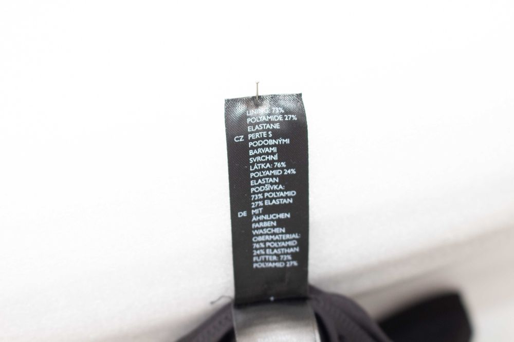 COS дамски цял бански костюм черен twist front 34
