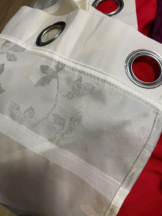 Късо перде с халки