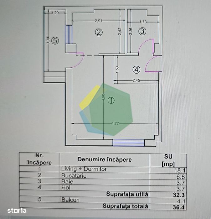 Garsonieră Premium în Otopeni | Finisată Complet | Balcon | Investiție