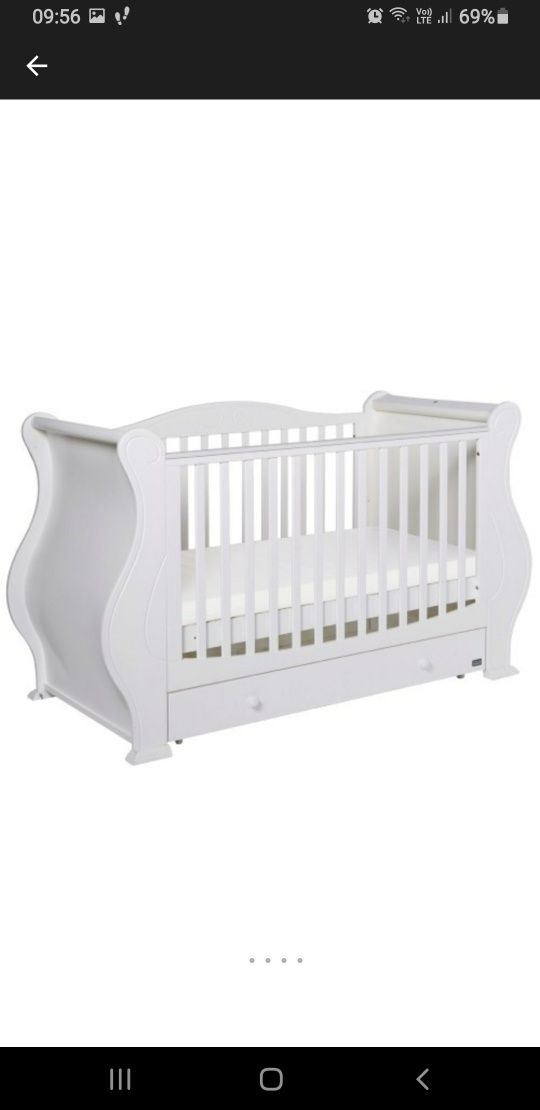 Tutti bambini sleigh hot sale cot bed louis