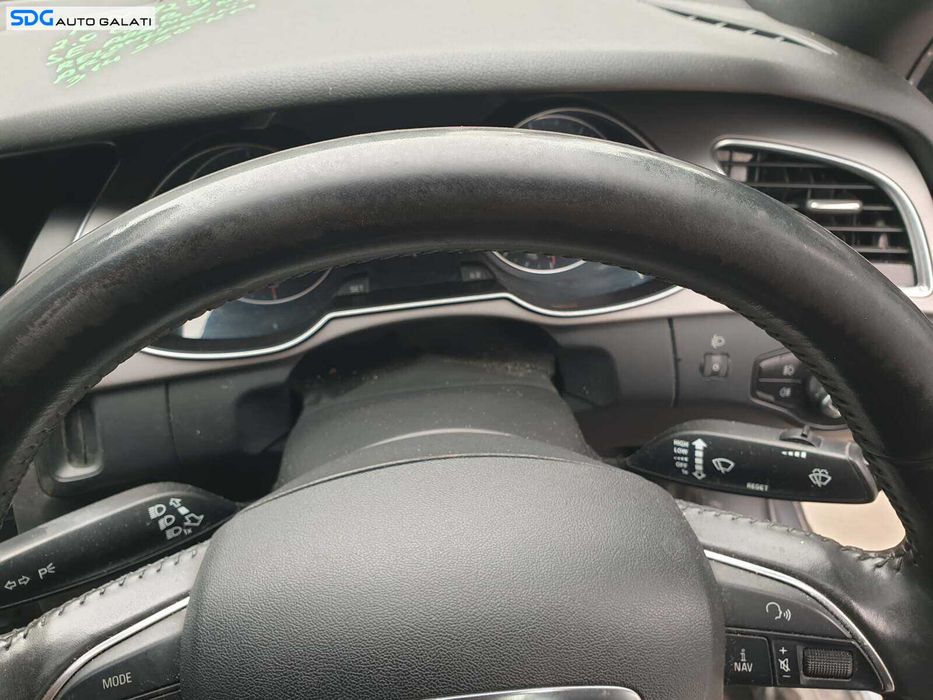 Volan Piele 4 Spite cu Comenzi FARA Airbag Audi A4 B8 B8.5 FL Facelift 2012 - 2015 [Q2447]