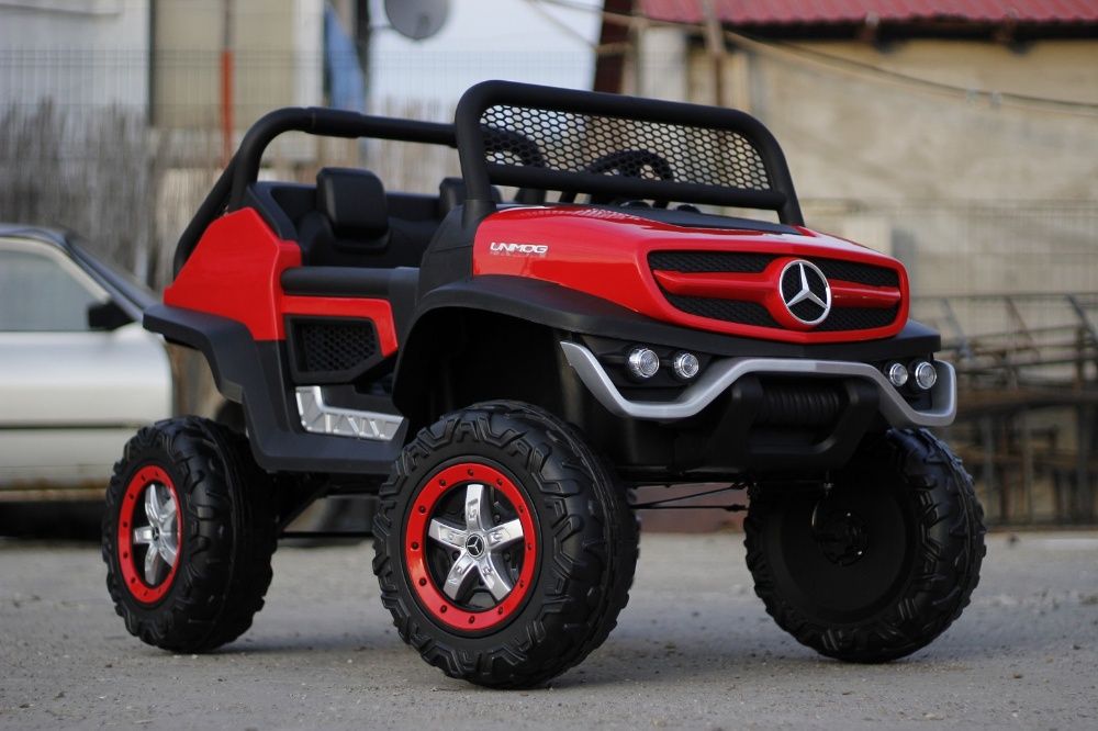 Masinuta electrica Kinderauto Mercedes UNIMOG STANDARD 12V #Rosu