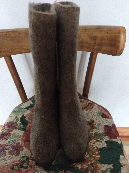 валенки на резиновой подошве размер 38 и 45 валяные