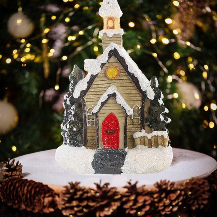 Новогодний миниатюрный домик С подсветкой