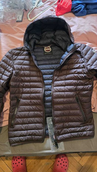 Geaca puf natural COLMAR Originals, mar.50 (M-L) ,noua, originala