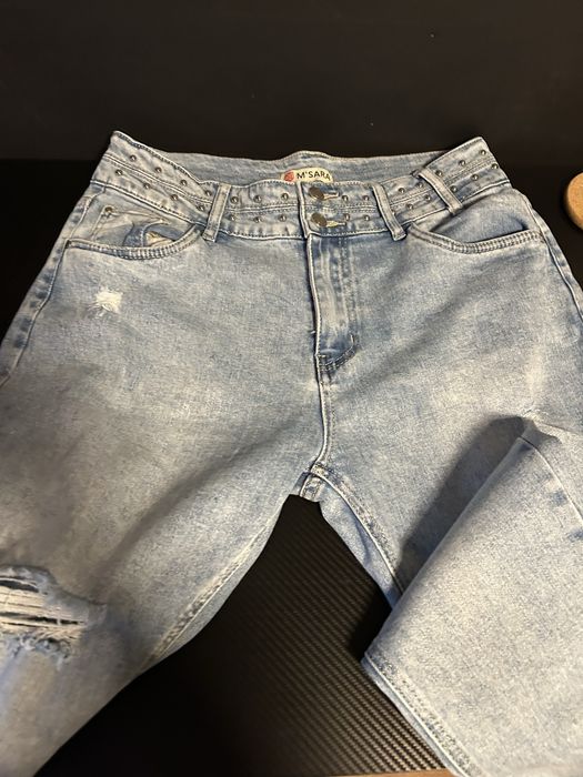 Дамски дънки светло син цвят нови