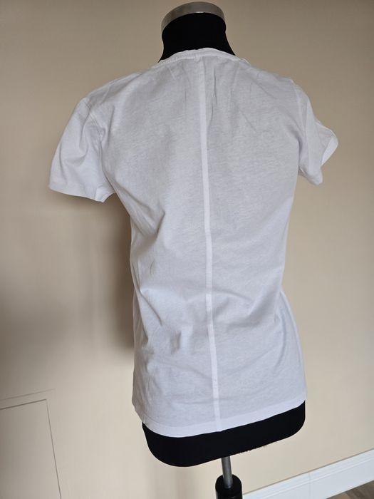 Tricou Zara marime S-M din bumbac tricou Alb Zara