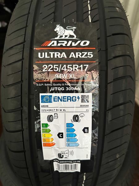 Нови летни гуми ARIVO ULTRA ARZ5 225/45R17 94W XL НОВ DOT БОРД 2254517