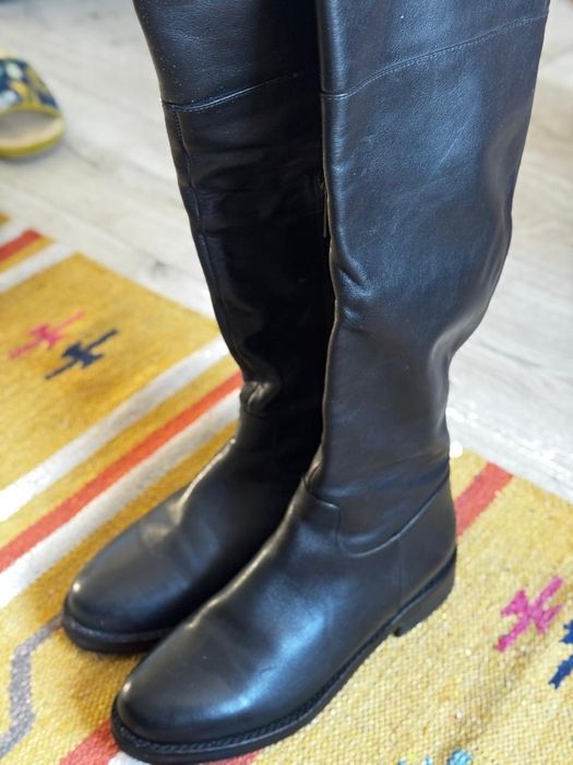 Кожаные сапоги Баскони