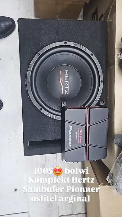 Сабвуфер Усилитель Hertz Sabvufer Pionner Uslitel Yengidek Aparatura