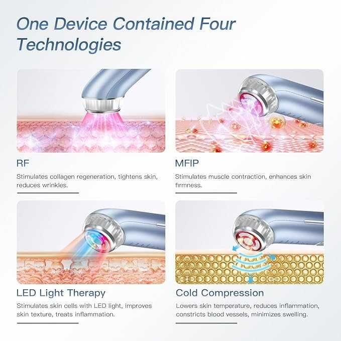 IBORRIA  Уред за лифтинг и за грижа за кожата на лицето 6-в-1