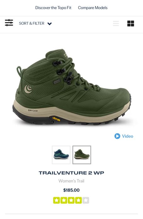 Topo trailventure 2 wp ( altra ) - marine : 42,5