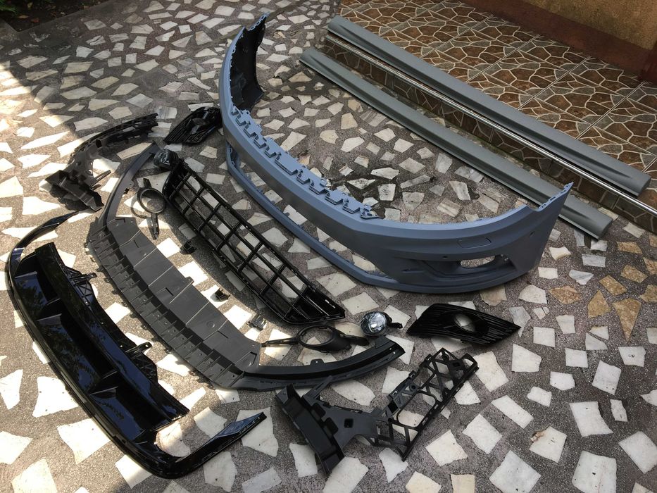 Bara Passat CC R line completa, praguri, difuzor spate (set complet)