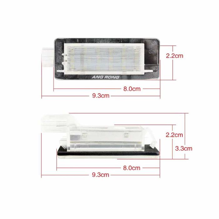 Lampi Numar LED Portbagaj Dacia Renault Duster Logan Lodgy, ALB RECE