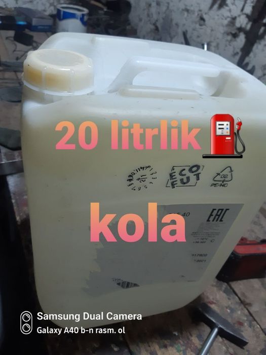 20litrlik kola kanistrlar baquvvat idish pishavoyga boladi