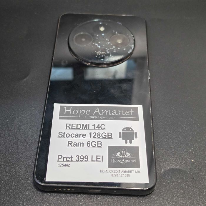 HOPE AMANET P8 Redmi 14 C 128 Gb 6 Gb Ram Camera Zgariata
