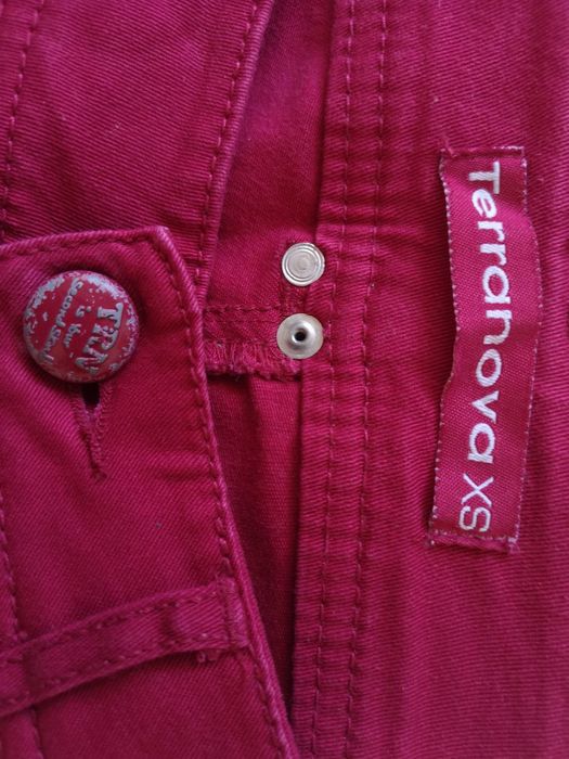 Blugi drepți Terranova, mărime XS/S, culoare fuchsia