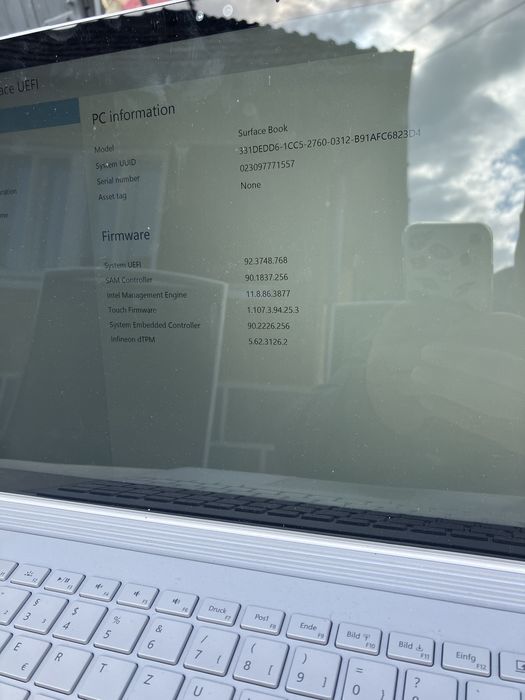 Microsoft surface book 1703