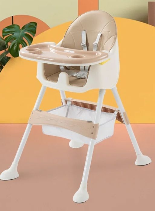 Scaun de masa bebe, Baby Mix, Nora, piele ecologica, gri, 15kg