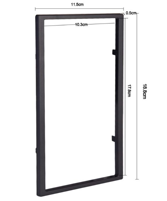 Шейна, кожух и адапторна лайсна за мултимедии 7 инча / 2DIN