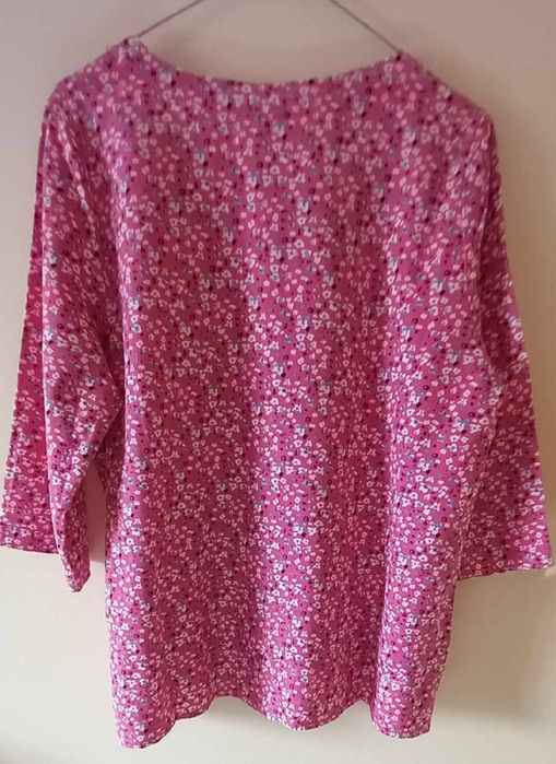 Bluză roz L cu mâneci 3/4