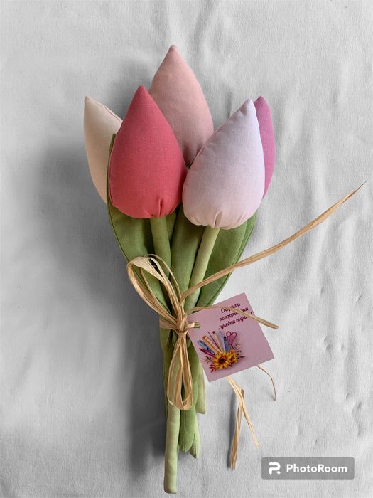 Лалета от плат / текстилни цветя