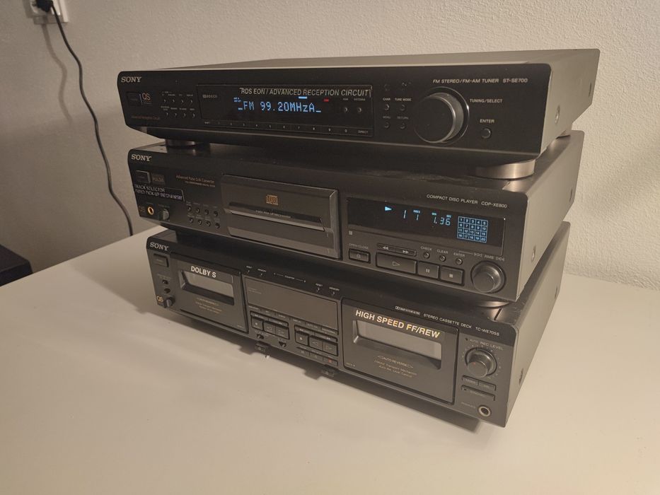 CD player Sony CDP XE 800 deck TC WE 705 S tuner ST SE 700