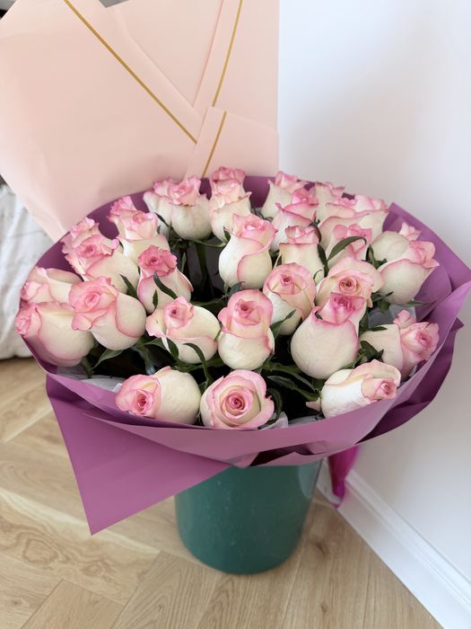 Свежие розы 12000тг