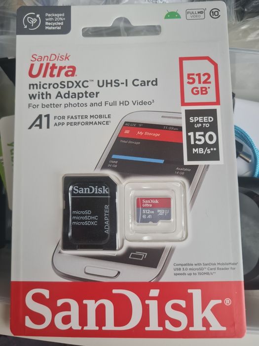 Card MicroSD Sandisk Ultra 512 Gb nou, sigilat