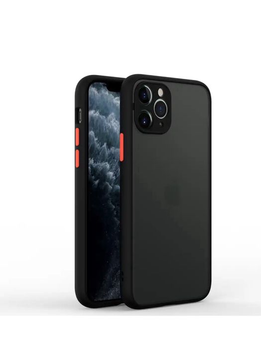 Iphone 13/14/15/16 PRO MAX PLUS- Husa Hybrid Silicon Spate Plastic Mat