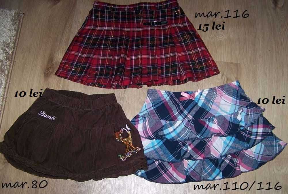 Fuste ,vesta de blana